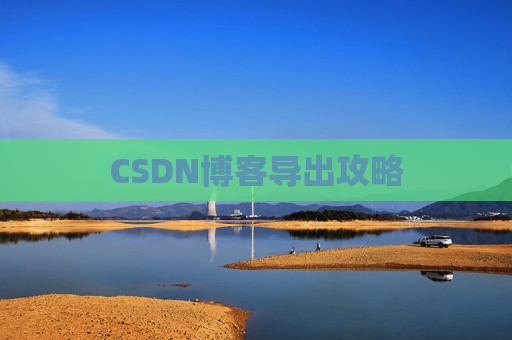 CSDN博客导出攻略